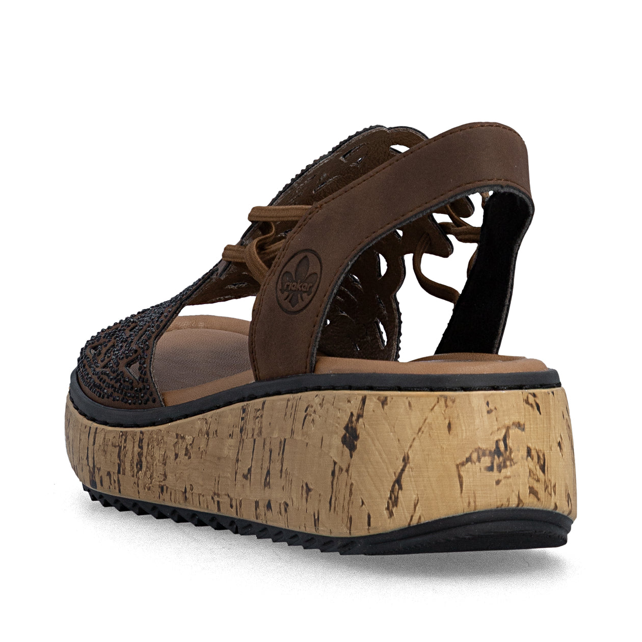 Rieker Women's Wedge Sandal - Brown V1765