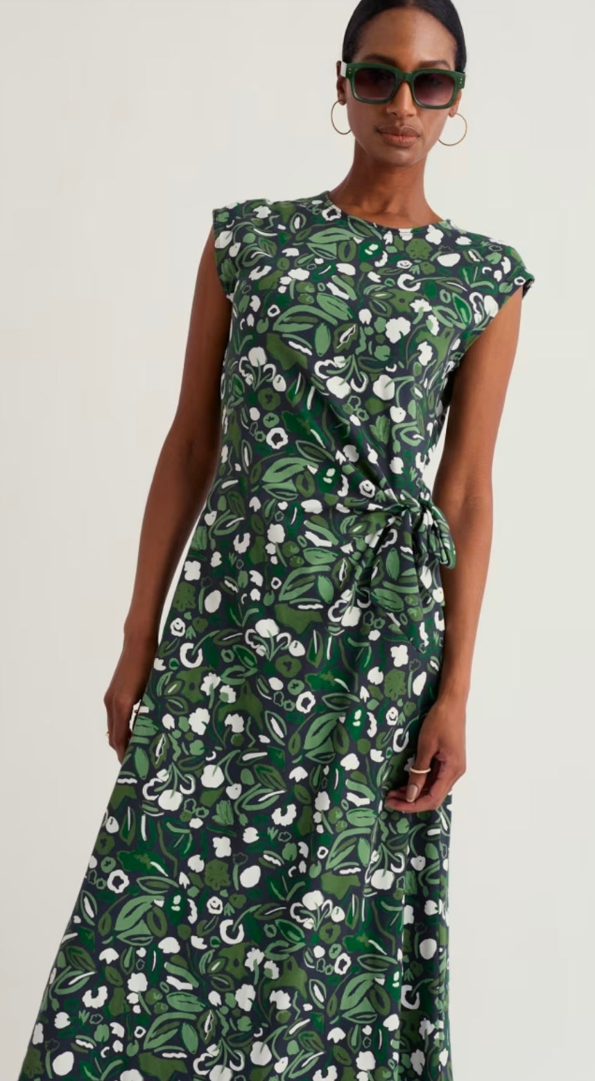 Seasalt Fettling Jersey Tie Detail Midi Dress