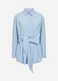 Soya Concept SC-BARDOT 3 Shirt Light blue-Soya Concept-White finn