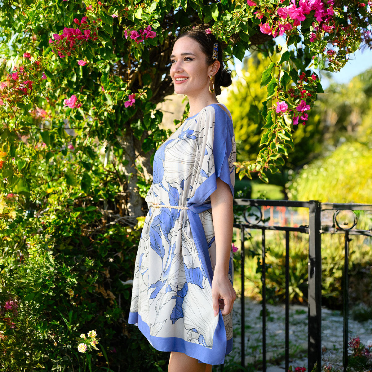 Eloise Scarf Tunic-Tunics-White finn