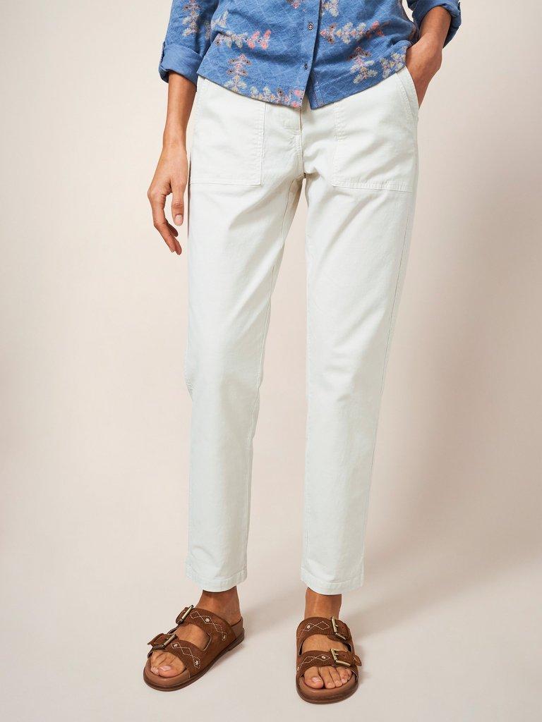White Stuff Twister Chino-White finn