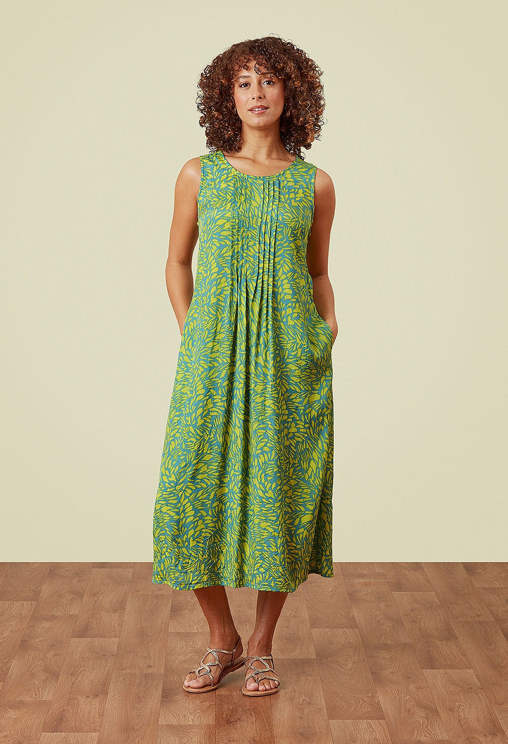 Adini Soft Brush Fleur Dress - Multi