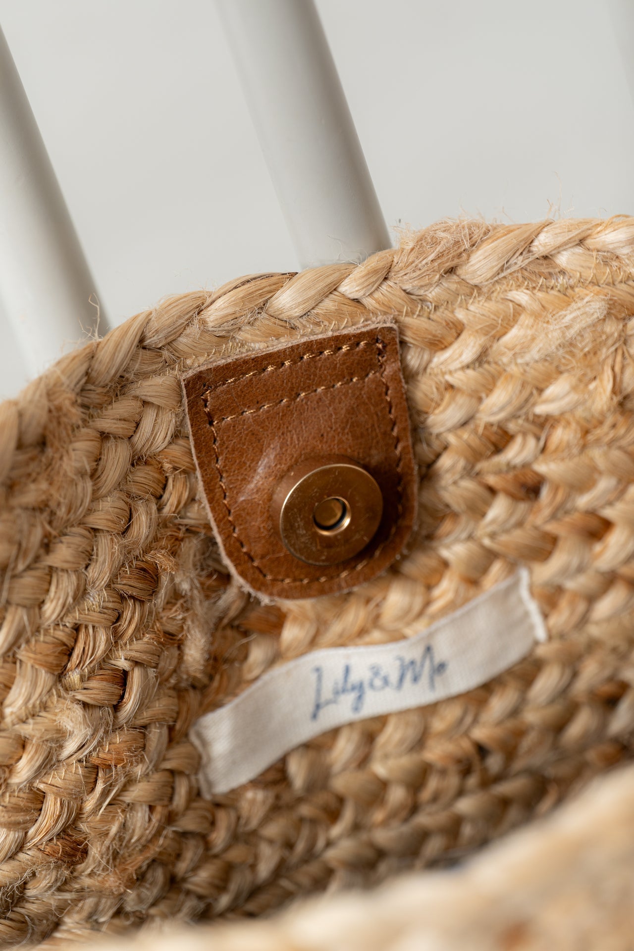 Lily and Me Straw Day Bag Cobalt