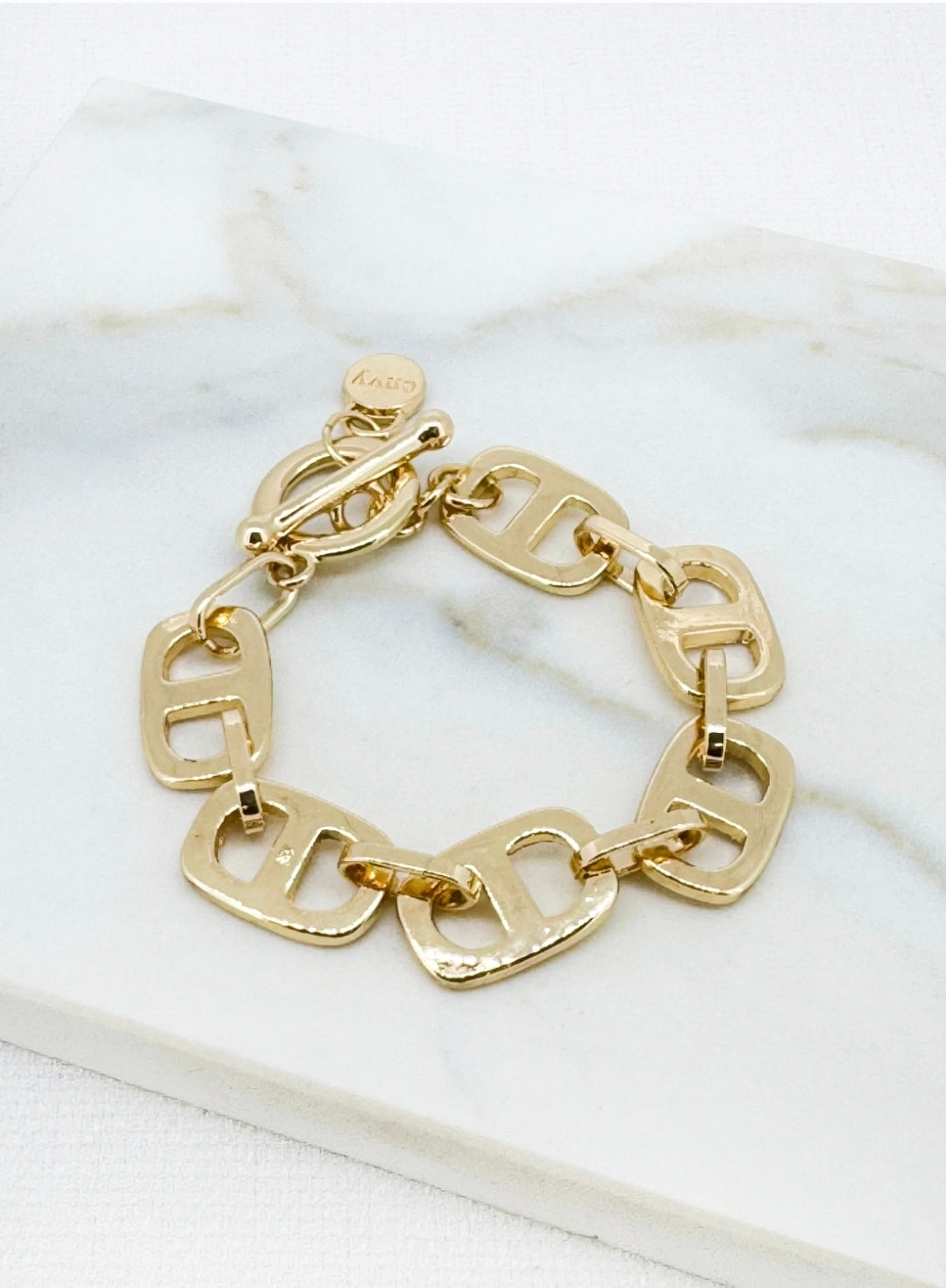 Envy Square Link Bracelet 4929-Envy-White finn