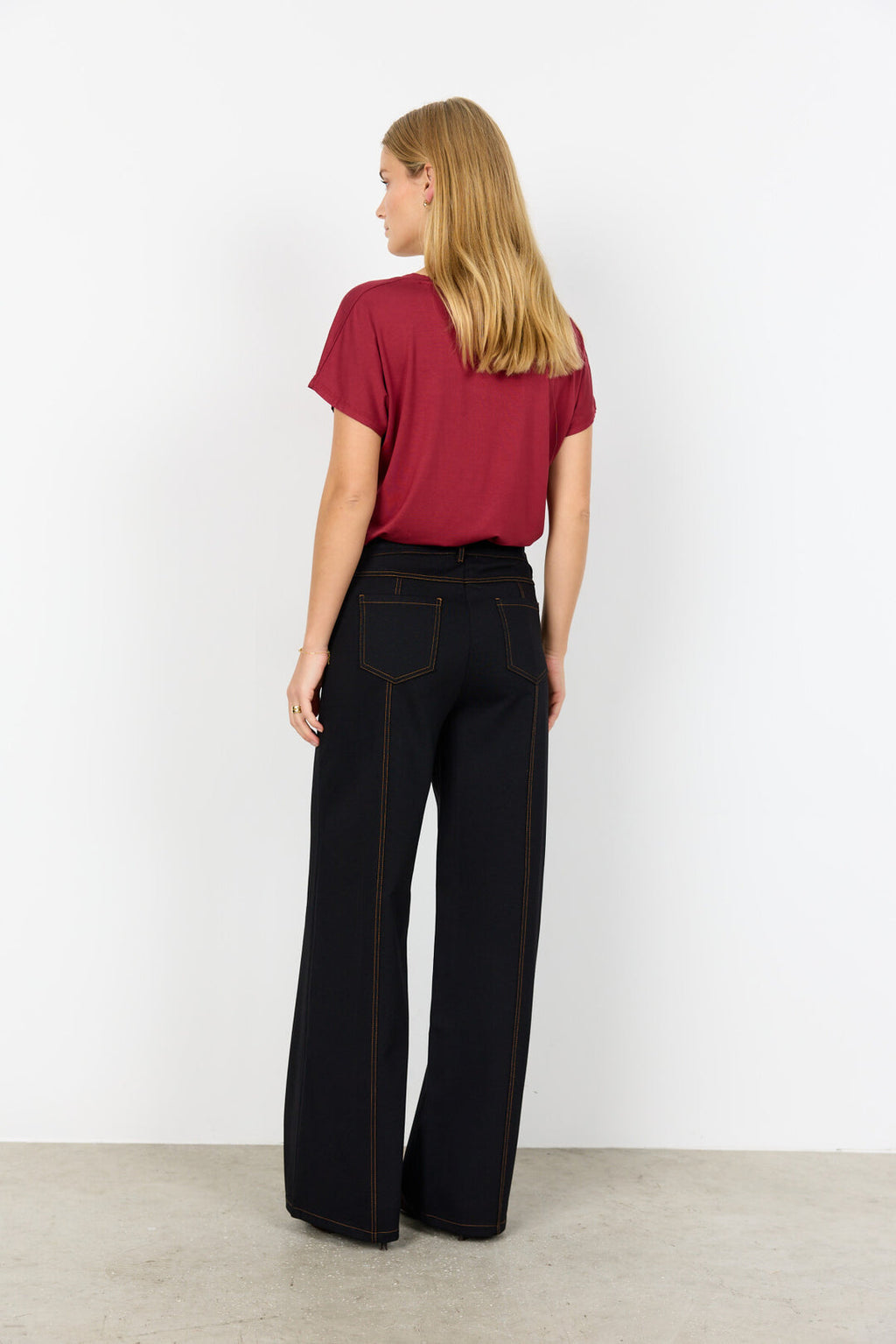 Soya Concept SC-BLANCA 2 Pants Black-Soya Concept-White finn