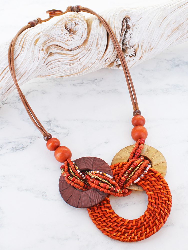 STATEMENT RING NECKLACE UJ6608