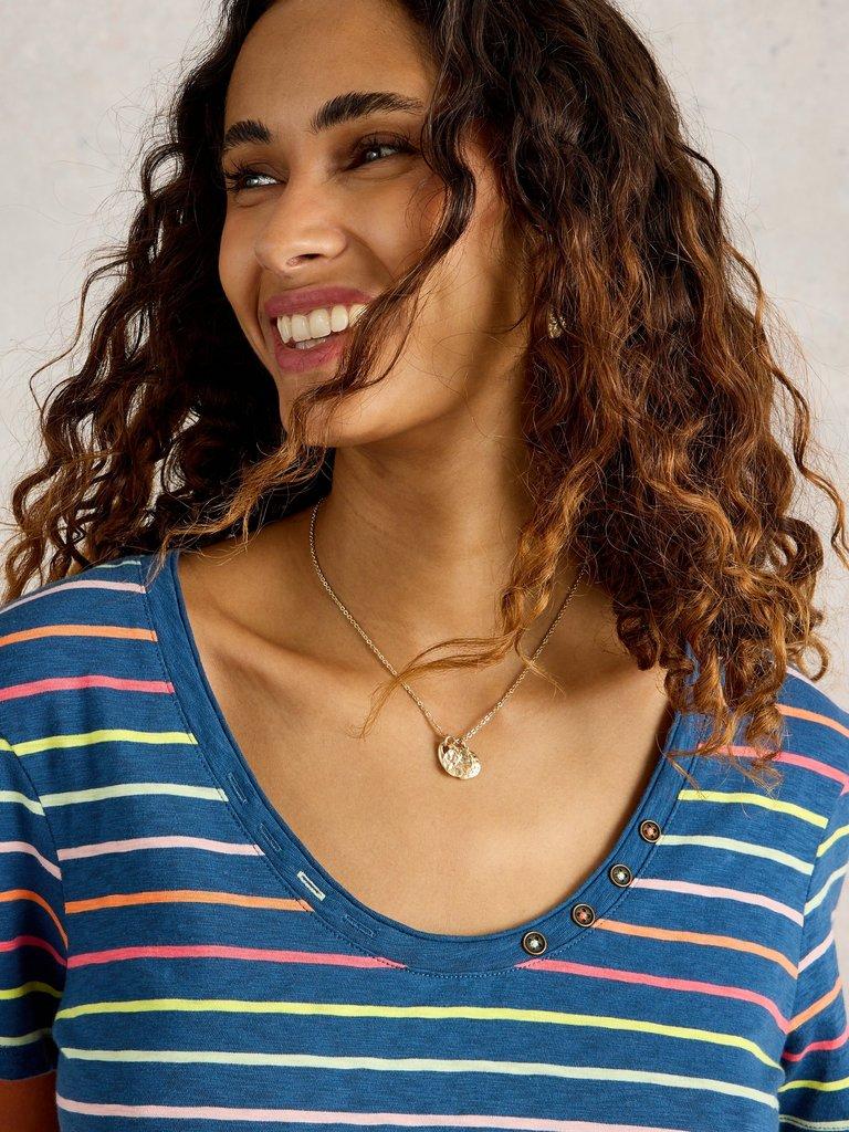 White Stuff Nadia Crew Neck Tee-Shirts & Tops-White finn