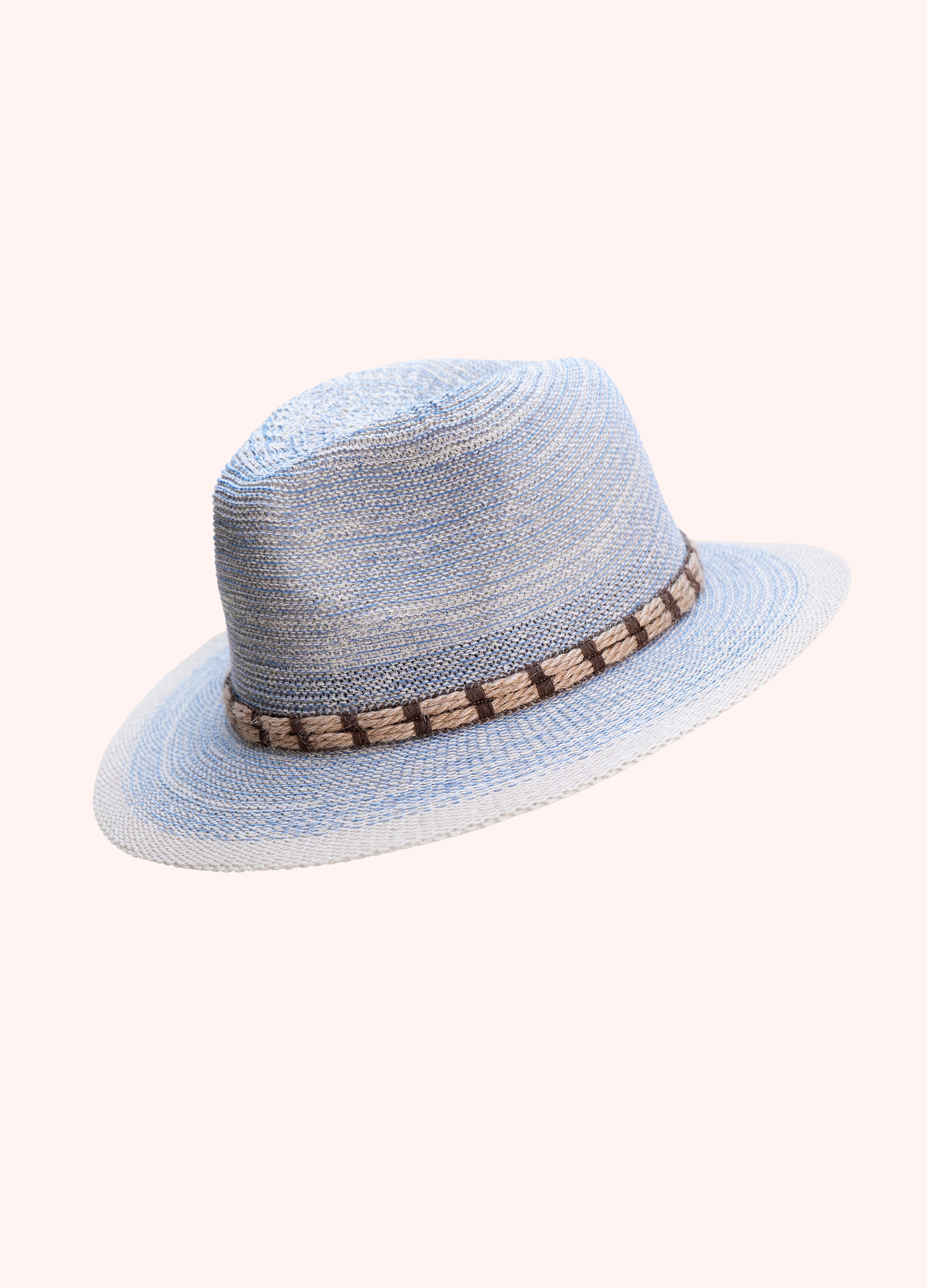Powder Natalie Hat with Rope Band-Powder-White finn