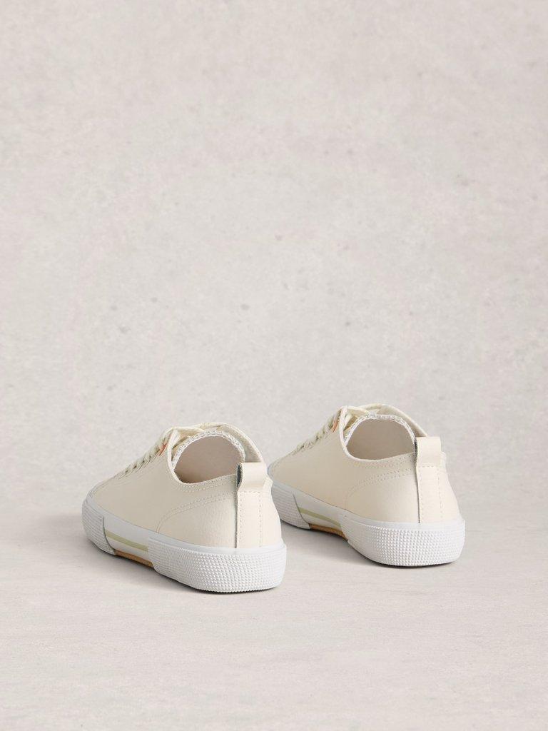 White Stuff Pippa Leather Lace Up Trainer-Footwear-4-