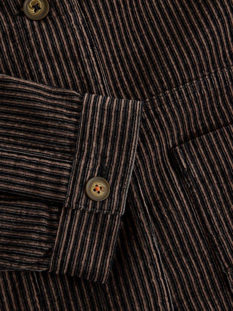 White Stuff Carrie Cord Jacket- Striped-Coats & Jackets-White finn