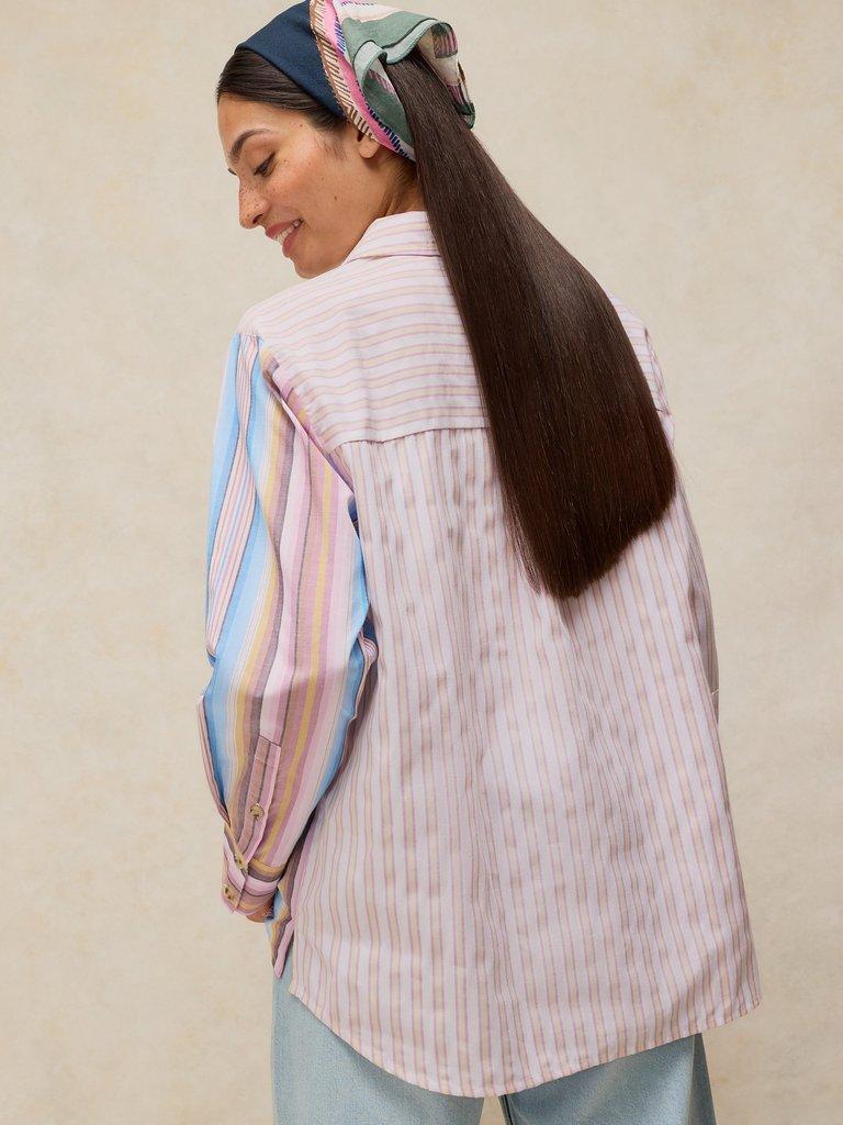 White Stuff saffie mixed stripe shirt