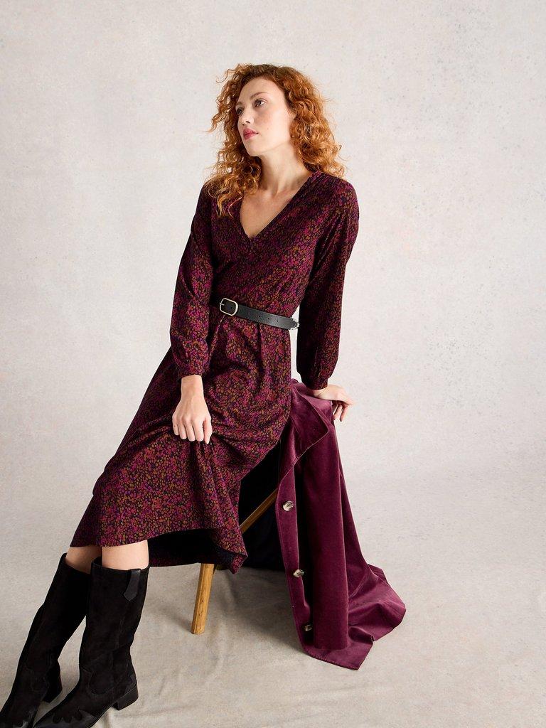 White Stuff Megan Jersey midi Dress-Dress-White finn