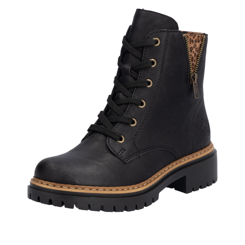 Rieker Black Ankle Boot 72617-00