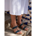 Lunar Jules Navy Sandal-Lunar-White finn