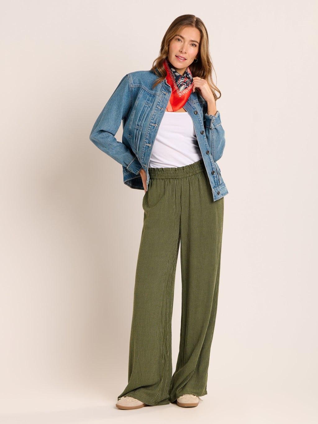 Brakeburn Luciana Beach Pant-Brakeburn-White finn