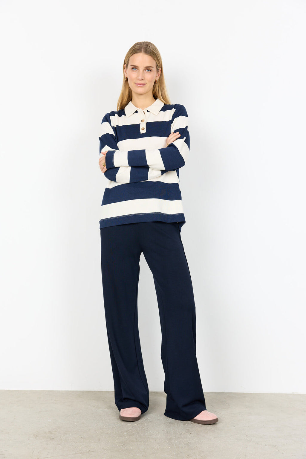 Soya Concept SC-Barni 48 Blouse Navy-Soya Concept-White finn