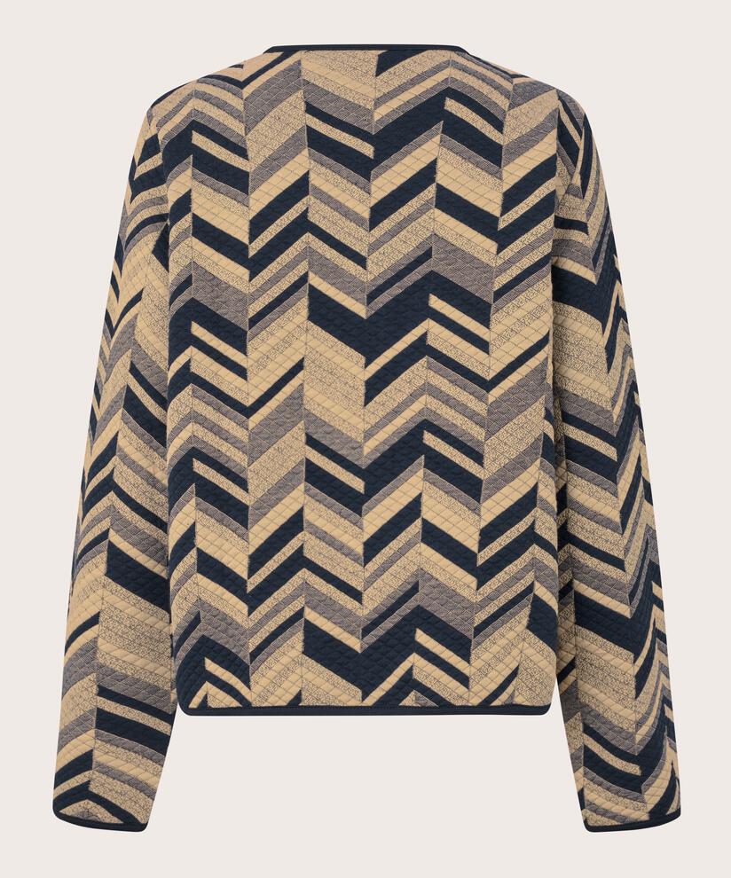 Masai Juanta Jersey Jacket-Coats & Jackets-White finn