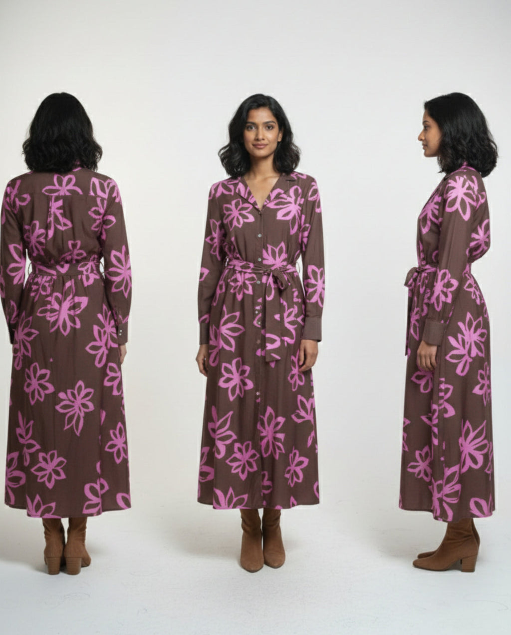 Alice Collins Mhari Long Sleeve Dress