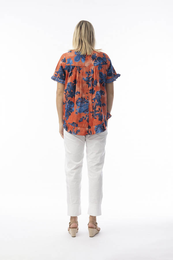 Orientique Arashi Frill Top-Shirts & Tops-8-