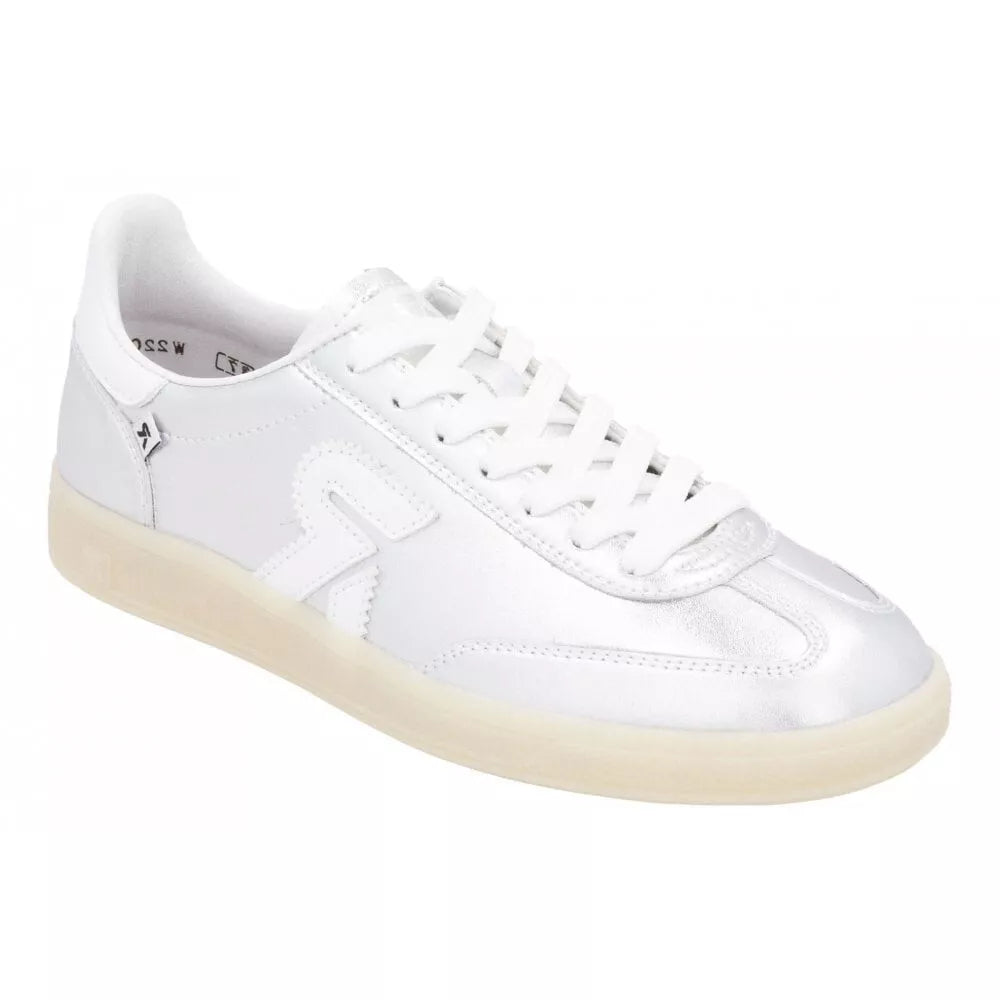 Rieker Trainer W2200- Silver-Footwear-White finn