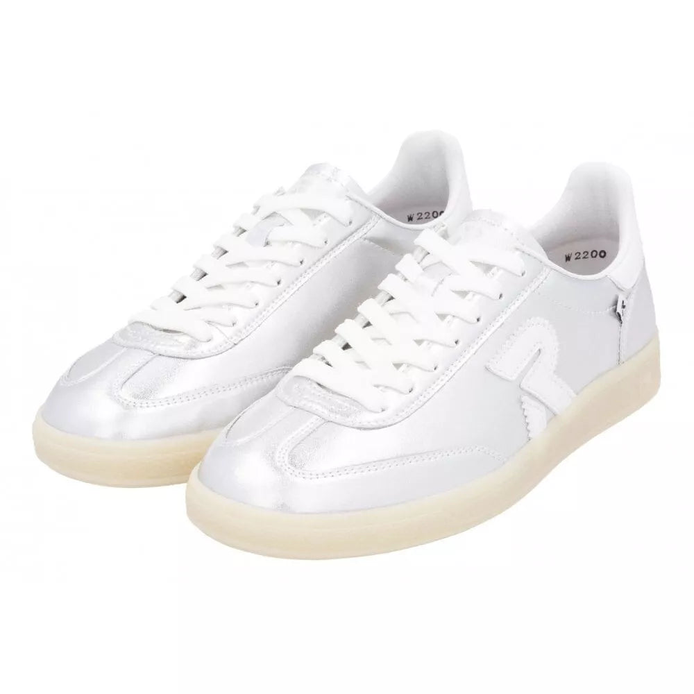 Rieker Trainer W2200- Silver-Footwear-White finn