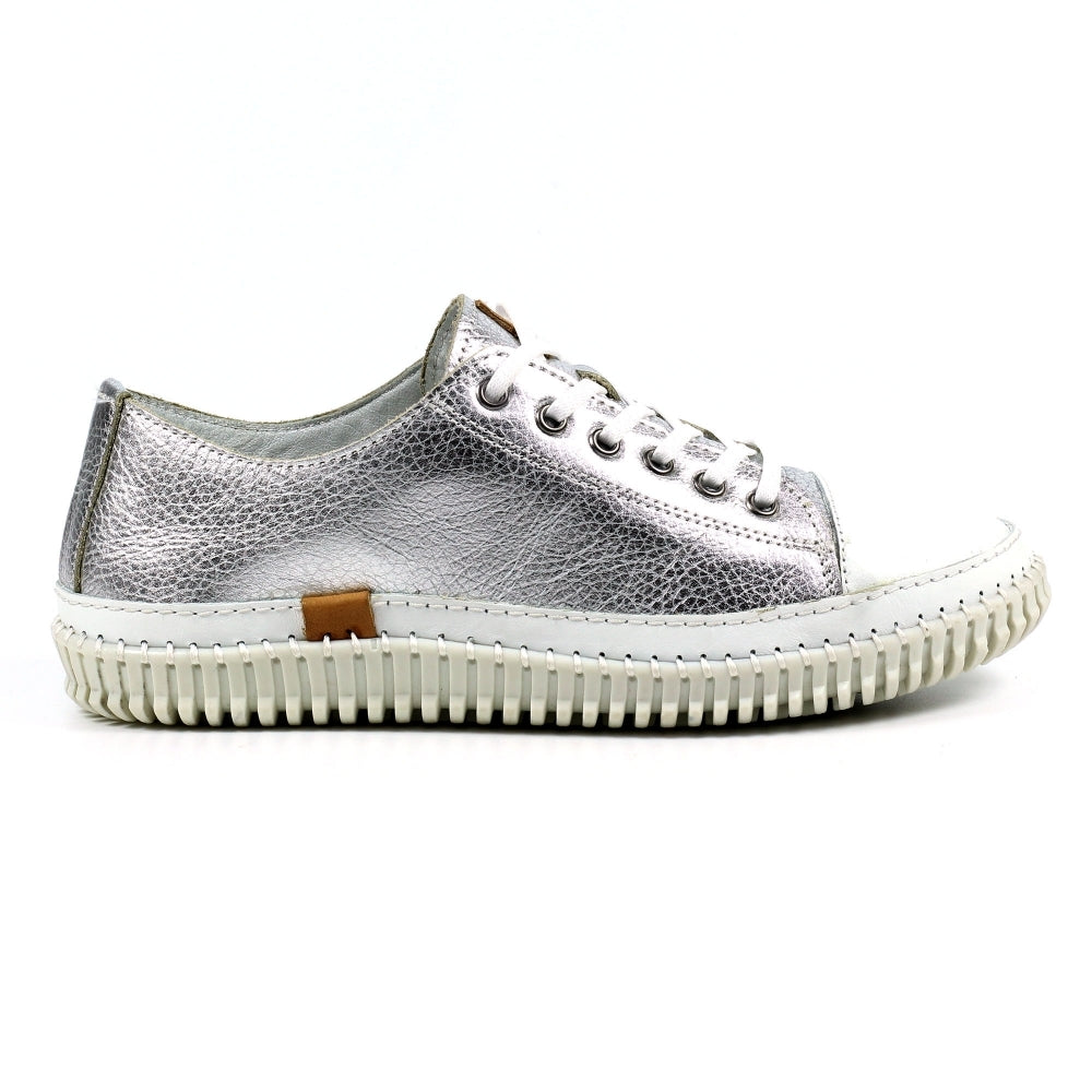Lunar Starlet 11 Silver Plimsoll-Footwear-White finn