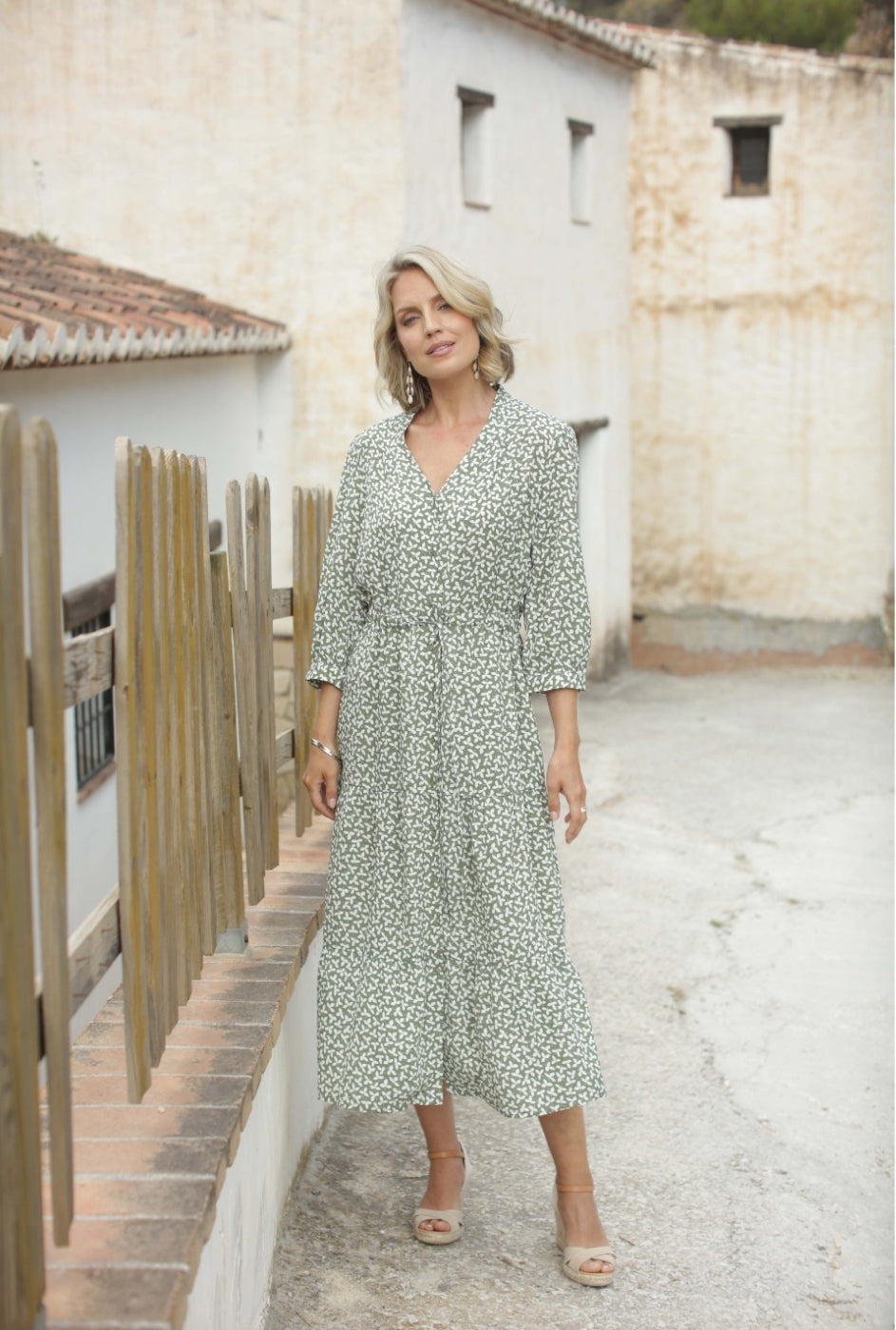 Pomodoro Clover Midi Dress 62414