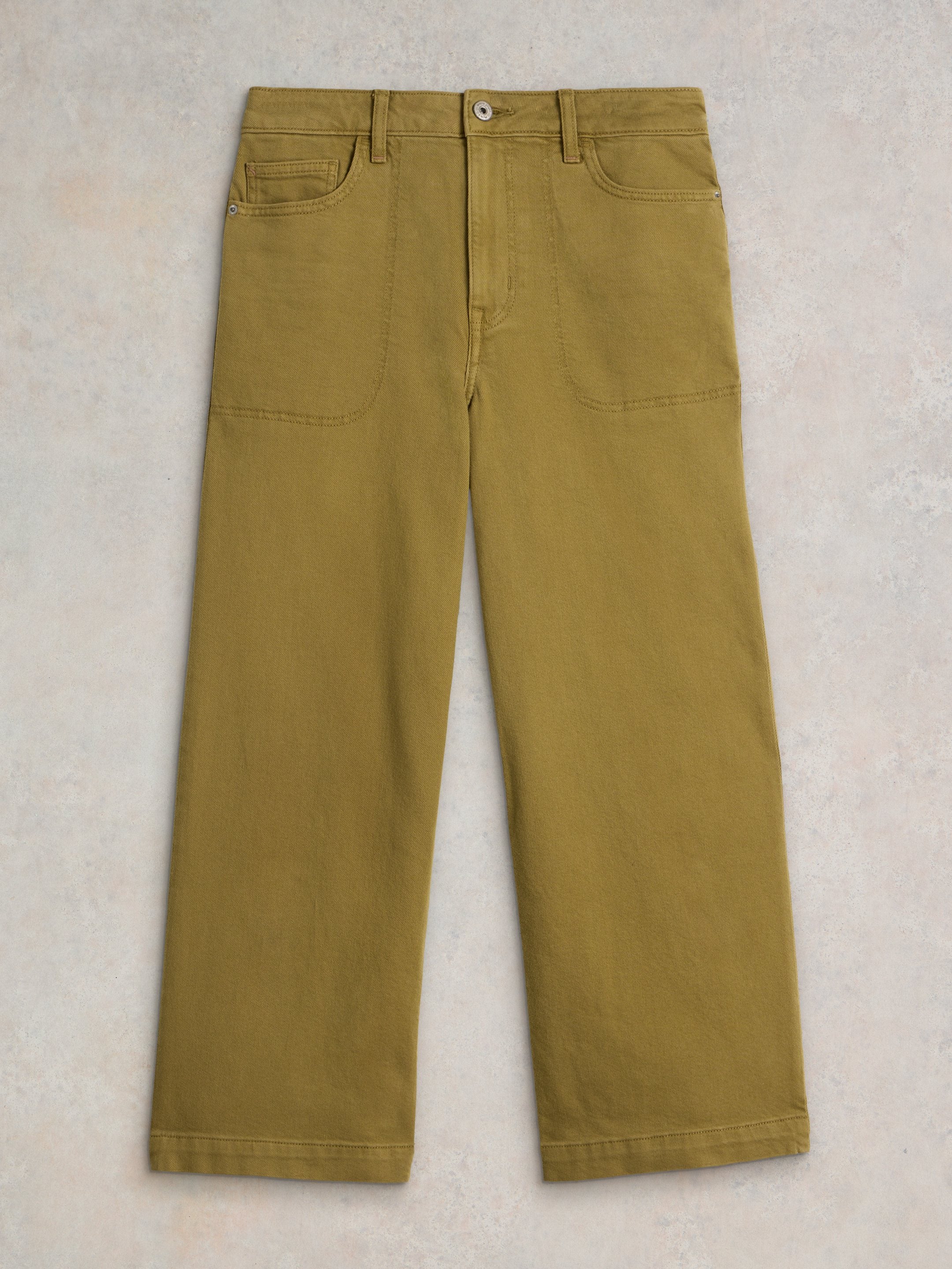 White Stuff Tia Wide Leg Crop Jean-White Stuff-White finn