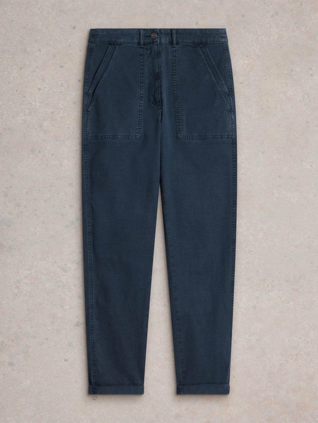 White Stuff Twister Chino Trouser-White Stuff-White finn