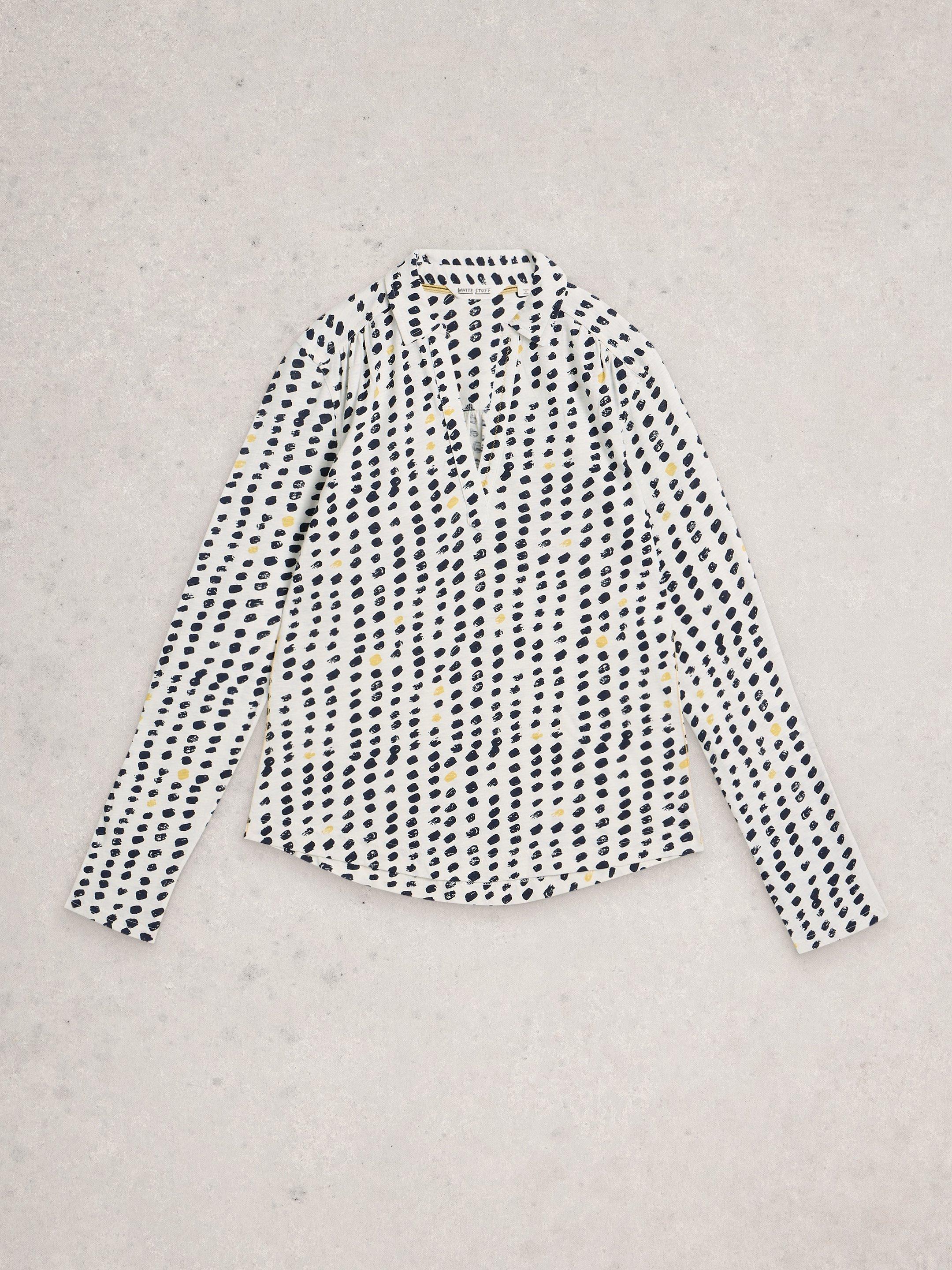 White Stuff Allie Jersey Shirt-White Stuff-White finn