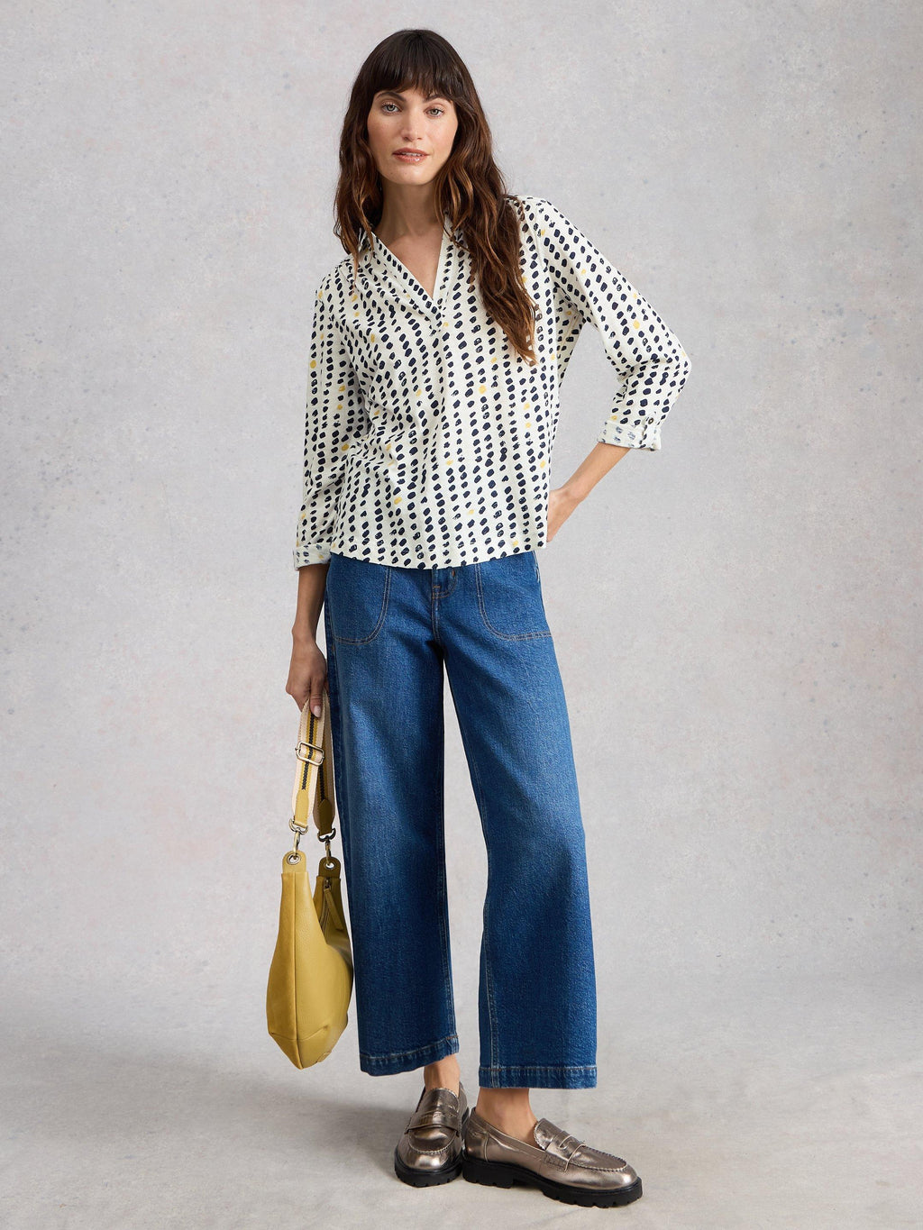 White Stuff Allie Jersey Shirt-White Stuff-White finn