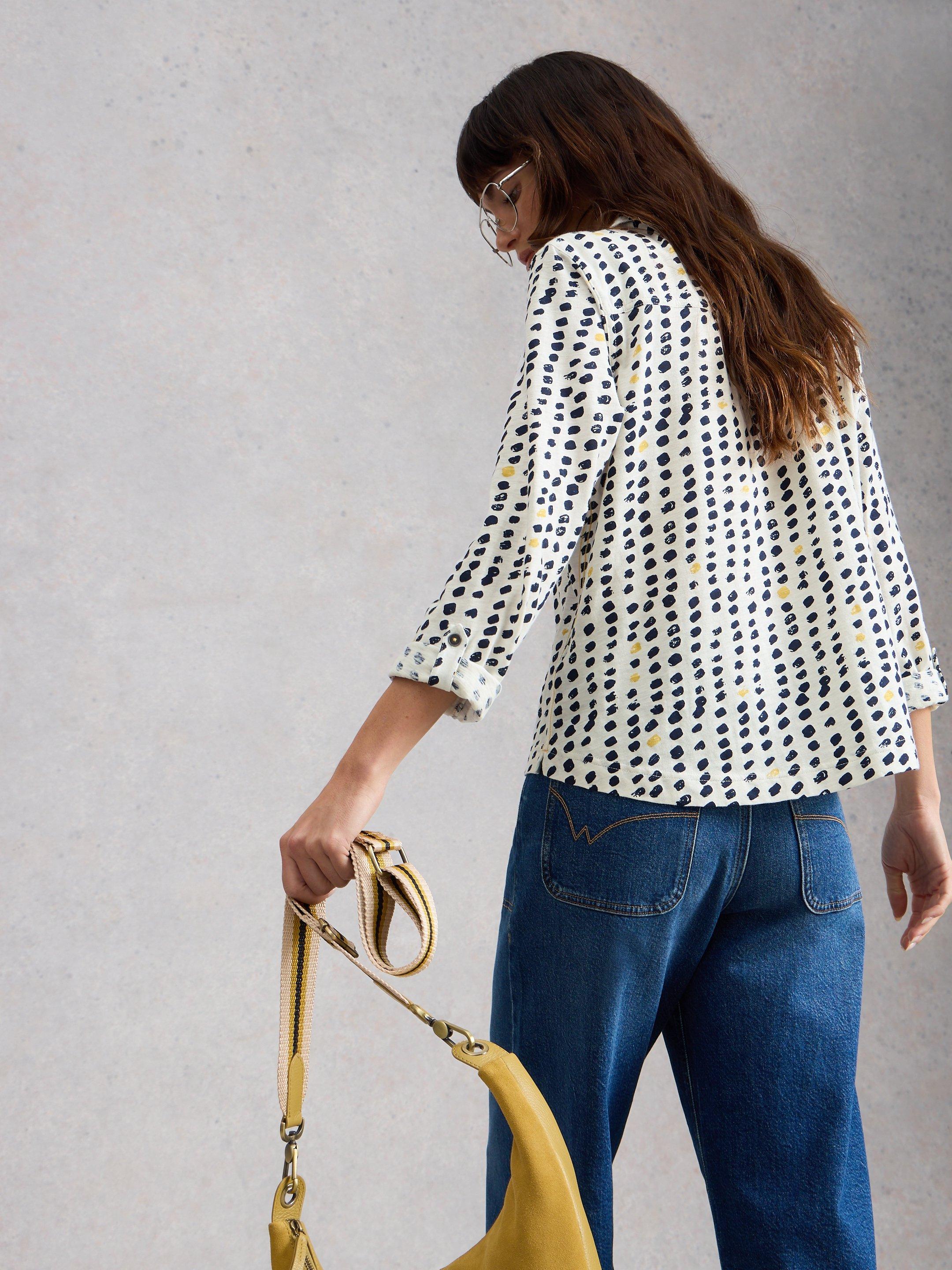 White Stuff Allie Jersey Shirt-White Stuff-White finn