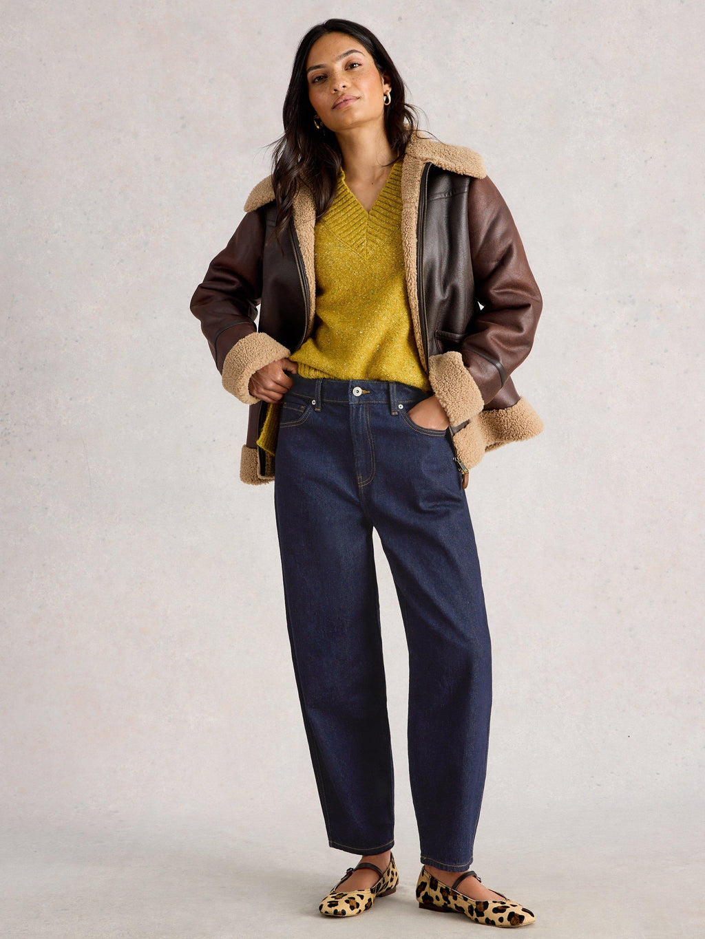 White Stuff Aubrey barrel leg jean