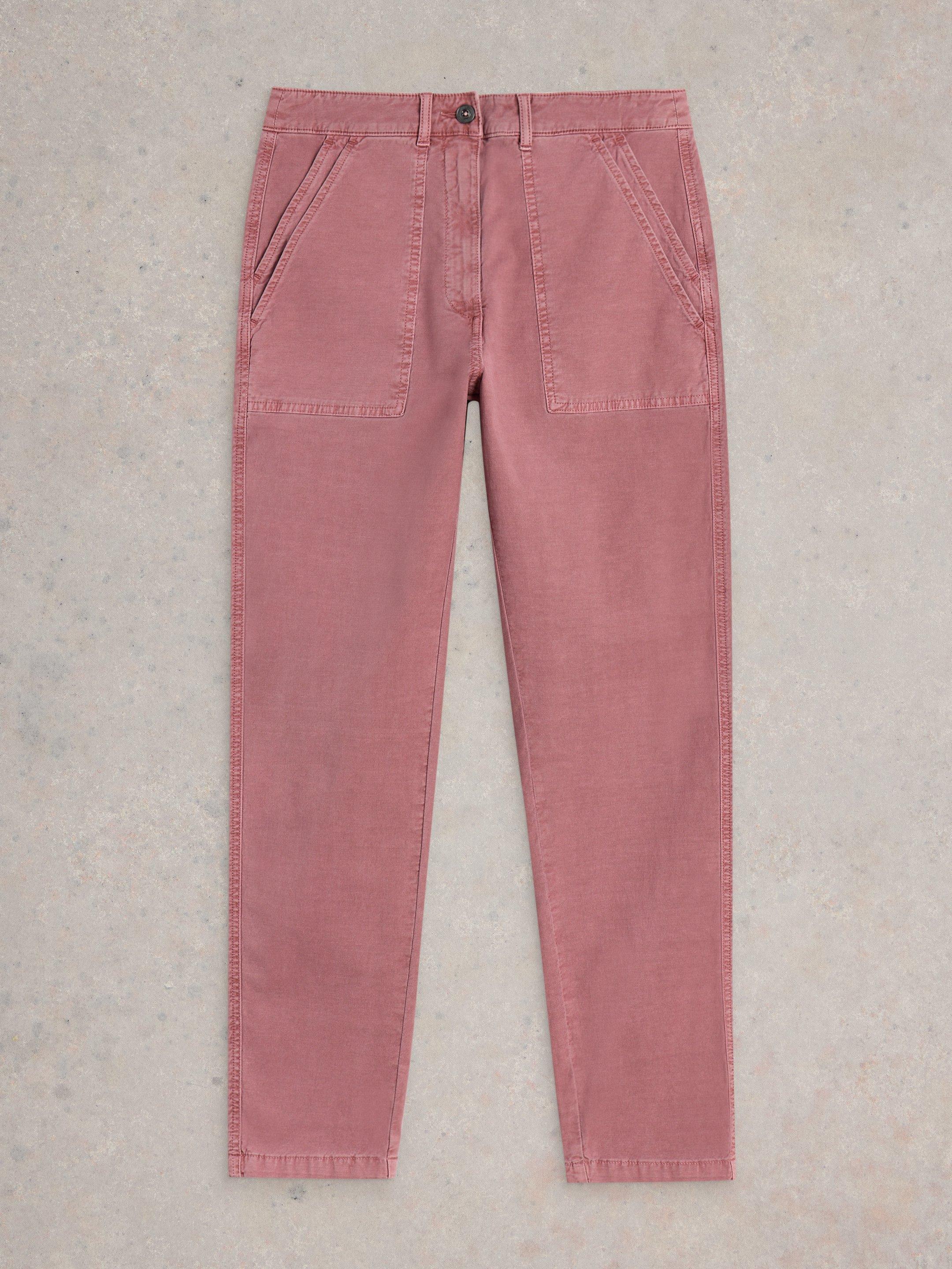 White Stuff Twister Chino Trouser-White Stuff-White finn