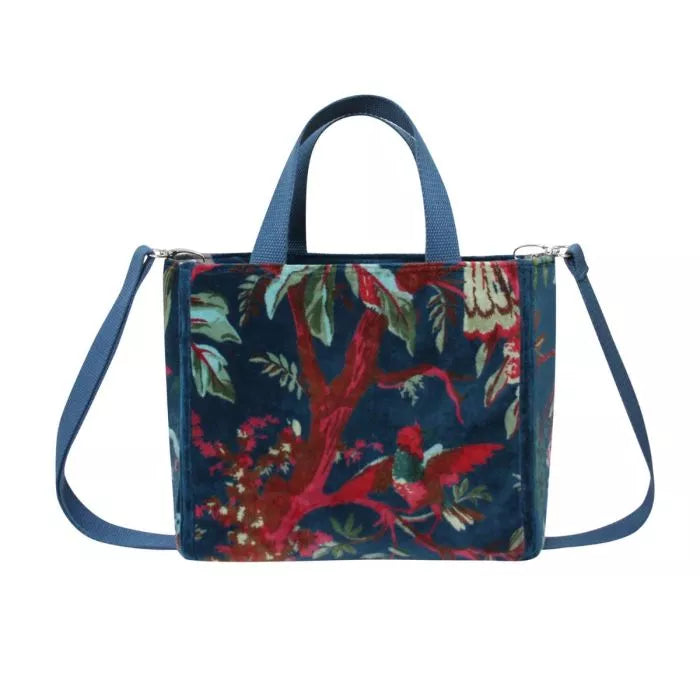 Eden Velvet Tote Bag-Bag-White finn